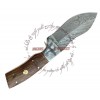 Luck of the Irish Leaf Damascus Knife Functional Handmade